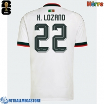 Fotballdrakt Herre Mexico Hirving Lozano #22 Bortedrakt VM 2026 Kortermet
